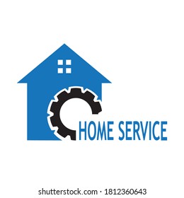 Home repairing logo design vector template