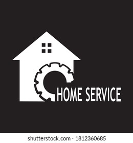 Home repairing logo design vector template