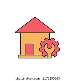 Home repairing maintenance icon vector