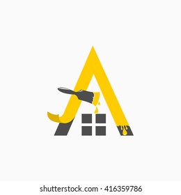 Home Repairs, Home Painting Logo.