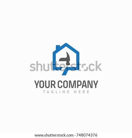 Home Reparation logo template vector