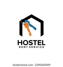 home resort villa rental vector logo design