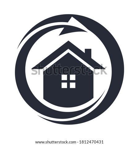 Home Restore Logo Design. House, Building Restore Company Logo