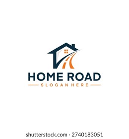 Home road logo, home building