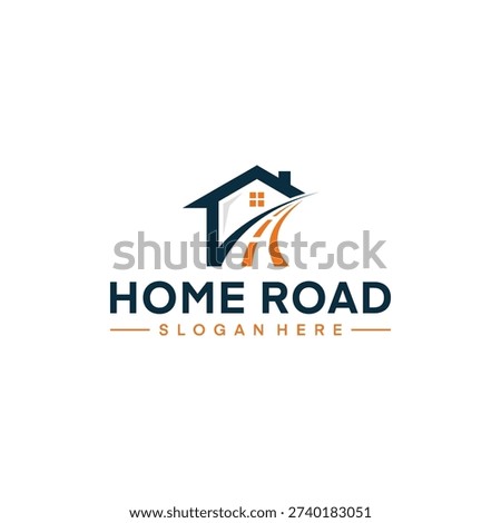 Home road logo, home building