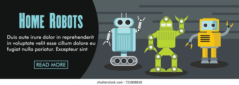 Home robots horizontal banner