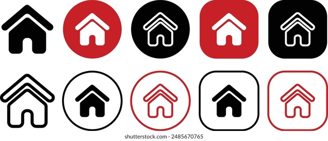 Home roof icon vector. Communication icon set.