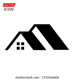 home roof icon vector, sign