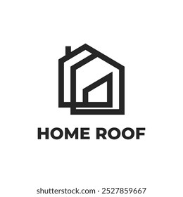 home roof logo design concept idea
