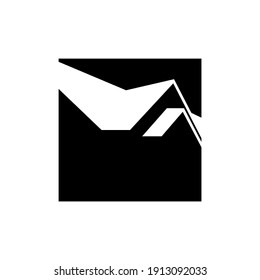 home roof logo design eps