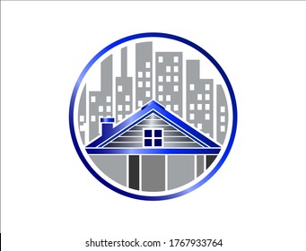 Home roofing logo design template,vector isolated