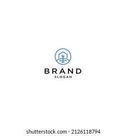 Home of root logo icon design template