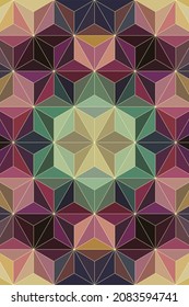Home rug design suitable for geometric patterns