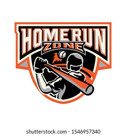 Home Run Training Camp Logo in Vector Illustration