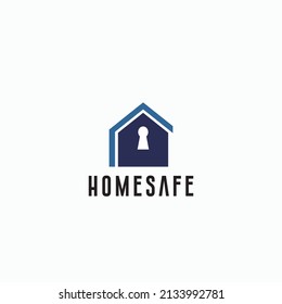 Home Safety Logo, abstrakter Logo-Vektorgrafik für die Sicherheit von Privatpersonen