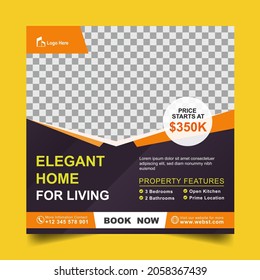 Home Sale Banner For Social Media Post Template