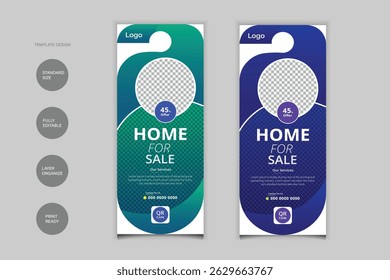Home for Sale Door Hanger Design For Your Business 