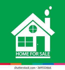 Home For Sale icon Illustration design