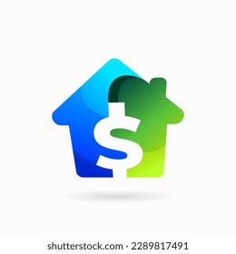 home sale logo with dollar sign