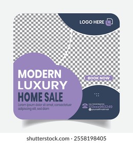 Home Sale Luxurious Social Media Post Design Banner