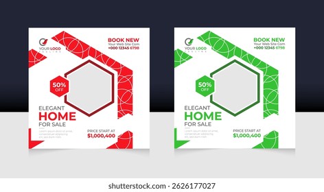 Home for sale minimalist social media template