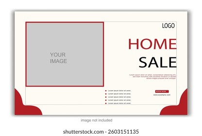 Home Sale Modern Luxury Social Media Banner Template