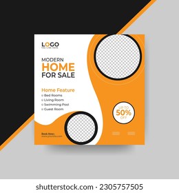 Home sale post banner design for your company