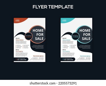 Home for sale real estate flyer
