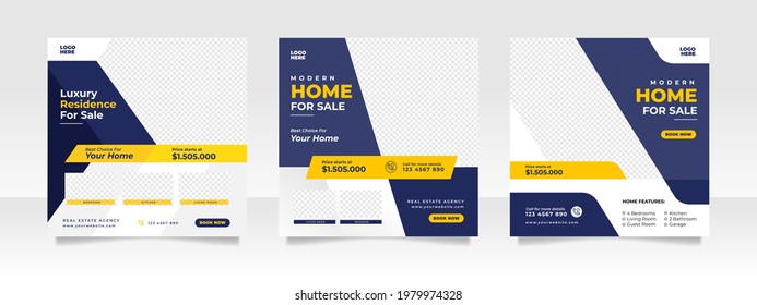 Home sale social media post banner template