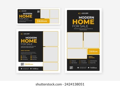 Home sale social media template design