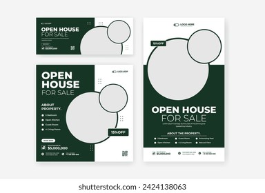 Home sale social media template design