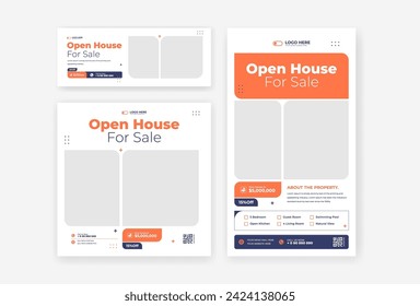 Home sale social media template design