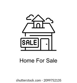 Home For Sale Vector line icons for your digital or print projects.