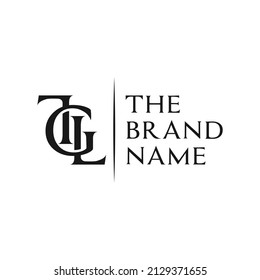 home sales agent illustration logo design with initial letter TLG