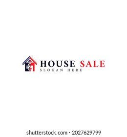 Home sales logo vector, suitable for use in the construction industry, real estate, property, etc