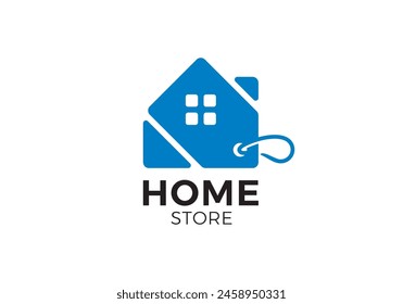 home sales with price tag logo design vector