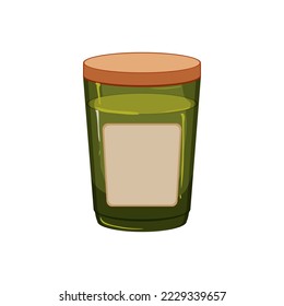 home scented candle cartoon. home scented candle sign. isolated symbol vector illustration