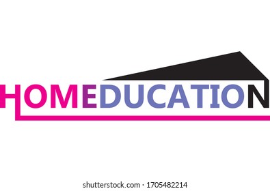 Pancarta vectorial de diseño plano de educación en el hogar