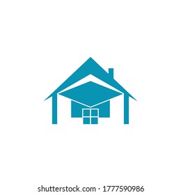 home school logo icon vector illustration