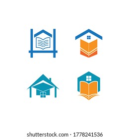 ilustración vectorial del logotipo de escuela doméstica