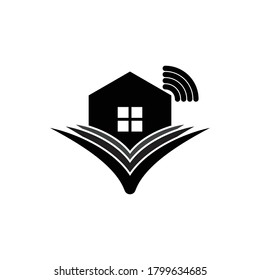 home school logo icon vector illustration