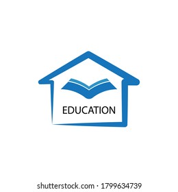 ilustración vectorial del logotipo de escuela doméstica
