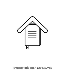  Home schooling, home education  icon. Element of home schooling icon. Thin line icon for website design and development, app development. Premium icon