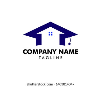 Home Schooling Logo Vector Template