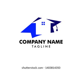 Home Schooling Logo Vector Template