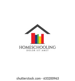 Home Schooling Logo Vector Template