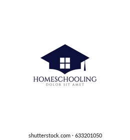 Home Schooling Logo Vector Template