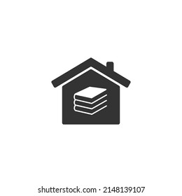 Home schooling out vector icon Web icon simple flat sign