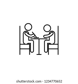 Home schooling, parent teaching  icon. Element of home schooling icon. Thin line icon for website design and development, app development. Premium icon