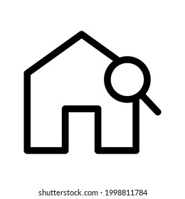 home search icon or logo isolated sign symbol vector illustration - high quality black style vector icons
